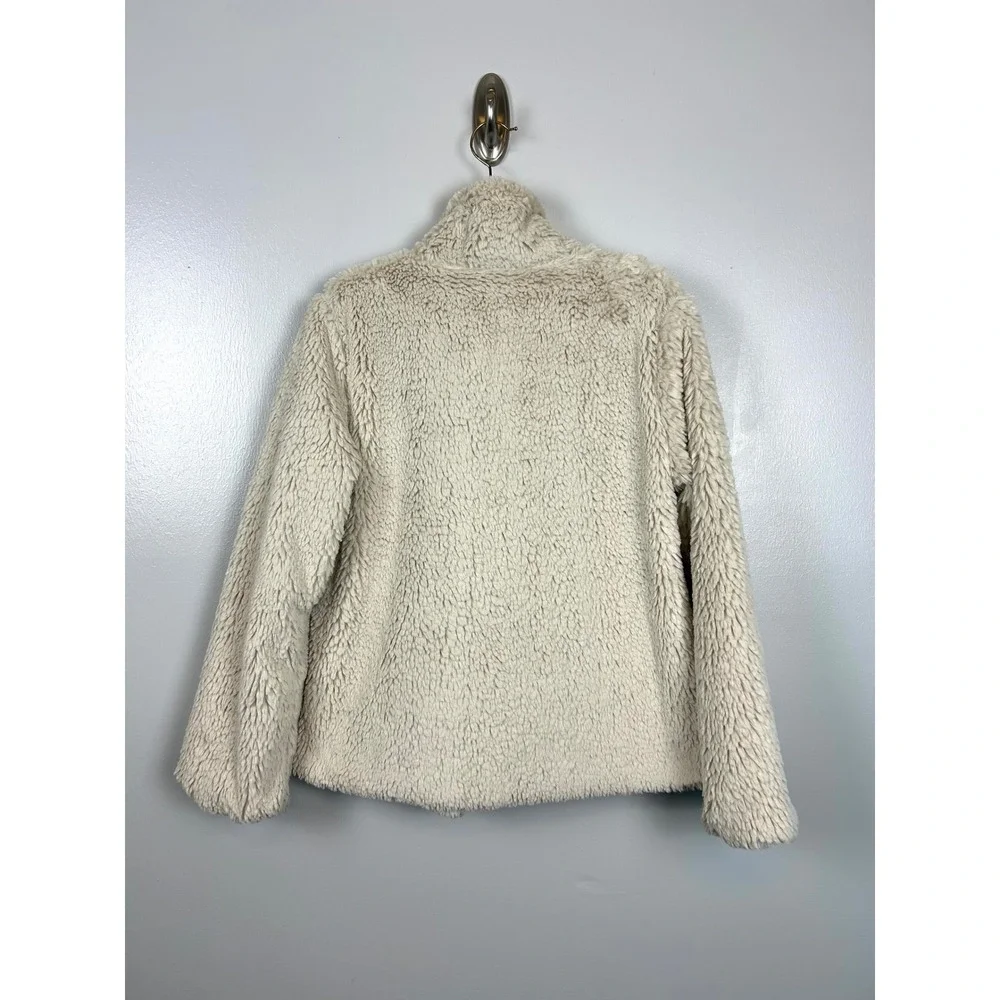 Patagonia W's Pelage Fleece Zip Up Jacket Linen Cream‎ XS Faux Fur Cozy Warm
